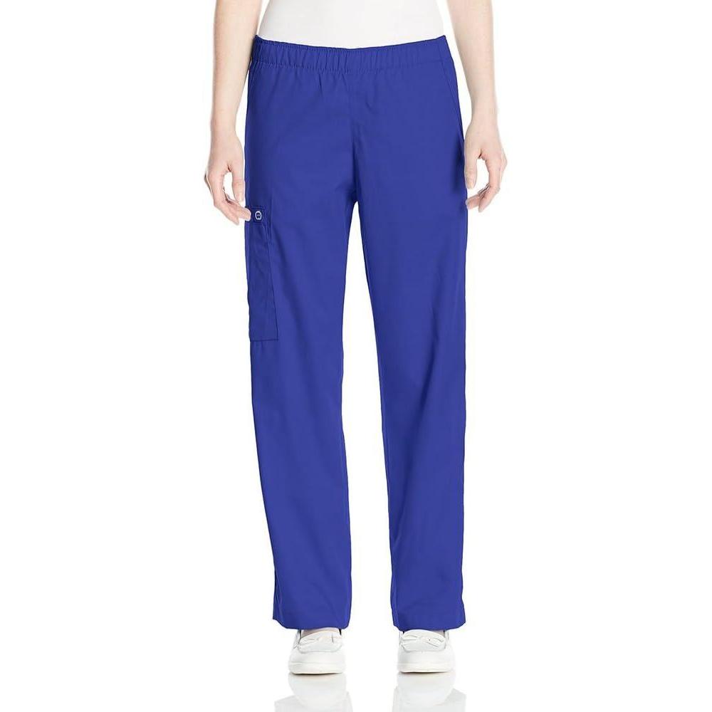 imageWINK WonderWORK Scrubs for Women PullOn Cargo Scrub PantsGalaxy Blue