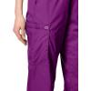 WINK WonderWORK Scrubs for Women, Pull-On Cargo Scrub Pants(Eggplant)