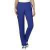 WonderWink W123 Women’s Mock Wrap Top & Flat Front Double Cargo Pant Scrub Set + Badge Reel(Galaxy Blue)