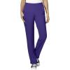 WonderWink W123 Women’s Stylized V-neck Top & Flat Front Double Cargo Pant Scrub Set + Badge Reel(Grey)