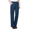 WonderWink WORK Women’s Scrubs V-Neck Chest Pocket Top & Pull On Cargo Pant Set + Badge Reel(Caribbean Blue)