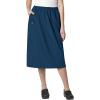 WonderWink Work Women’s Wrap Top & Scrub Skirt Set + Badge Reel(Caribbean)