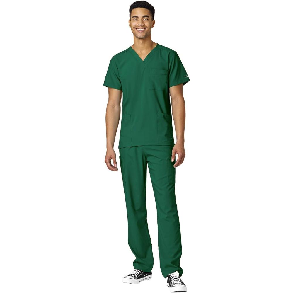 imageWonderWink W123 Unisex 4Pocket Utility Top amp Unisex Multicargo pant Scrub Set  Badge ReelHunter