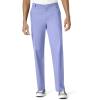 WonderWink PRO Men’s V-Neck Top & Straight Leg Cargo Pant Scrub Set + Badge Reel(Ceil Blue)