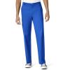 WonderWink PRO Men’s V-Neck Top & Straight Leg Cargo Pant Scrub Set + Badge Reel(Royal)