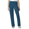 WonderWink W123 Unisex 4-Pocket Utility Top & Unisex Multi-cargo pant Scrub Set + Badge Reel(Caribbean)