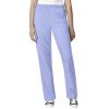WonderWink W123 Unisex 4-Pocket Utility Top & Unisex Multi-cargo pant Scrub Set + Badge Reel(Ceil Blue)