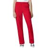 WonderWink W123 Unisex 4-Pocket Utility Top & Unisex Multi-cargo pant Scrub Set + Badge Reel(Red)