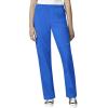 WonderWink W123 Unisex 4-Pocket Utility Top & Unisex Multi-cargo pant Scrub Set + Badge Reel(Royal)