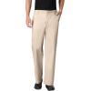 WonderWork Men’s V-neck Multi-Pocket Top & Men’s Cargo Pant Scrub Set + Badge Reel(Khaki)