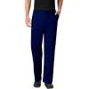 WonderWork Men’s V-neck Multi-Pocket Top & Men’s Cargo Pant Scrub Set + Badge Reel(Navy)