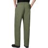 WonderWork Men’s V-neck Multi-Pocket Top & Men’s Cargo Pant Scrub Set + Badge Reel(Real Teal)