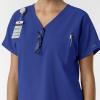 Wink Women’s Women’s Drop Shoulder Tunic Scrub Top(Galaxy Blue)