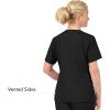 WonderWink womens Origins Bravo V-Neck Top, Black, X-Small