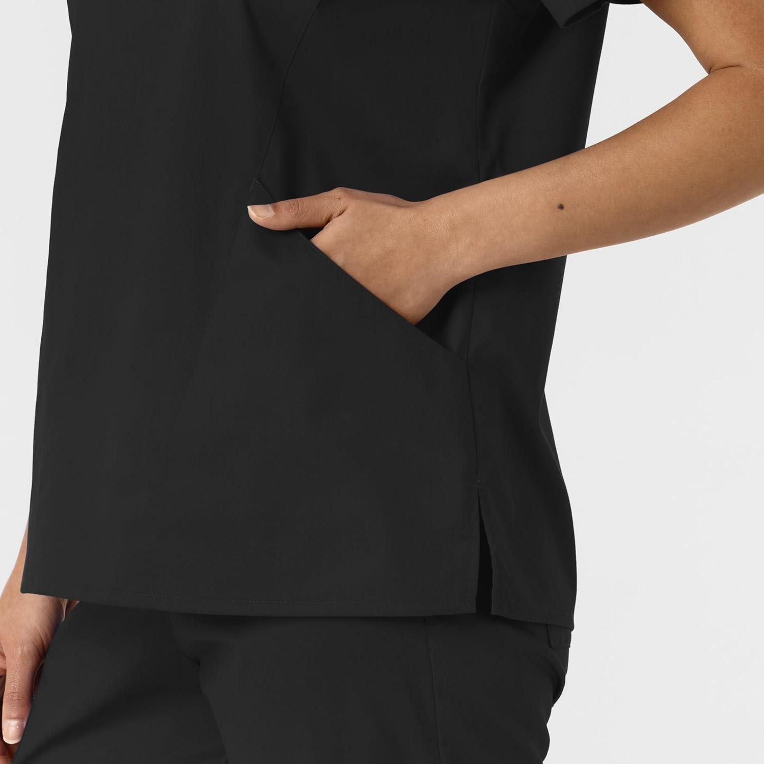 imageWINK Womens Scrub TopBlack