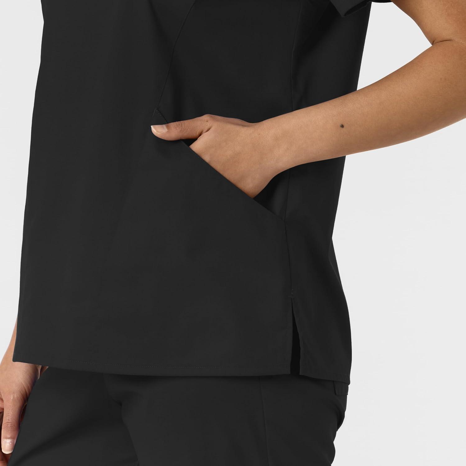 imageWINK Womens Scrub TopBlack