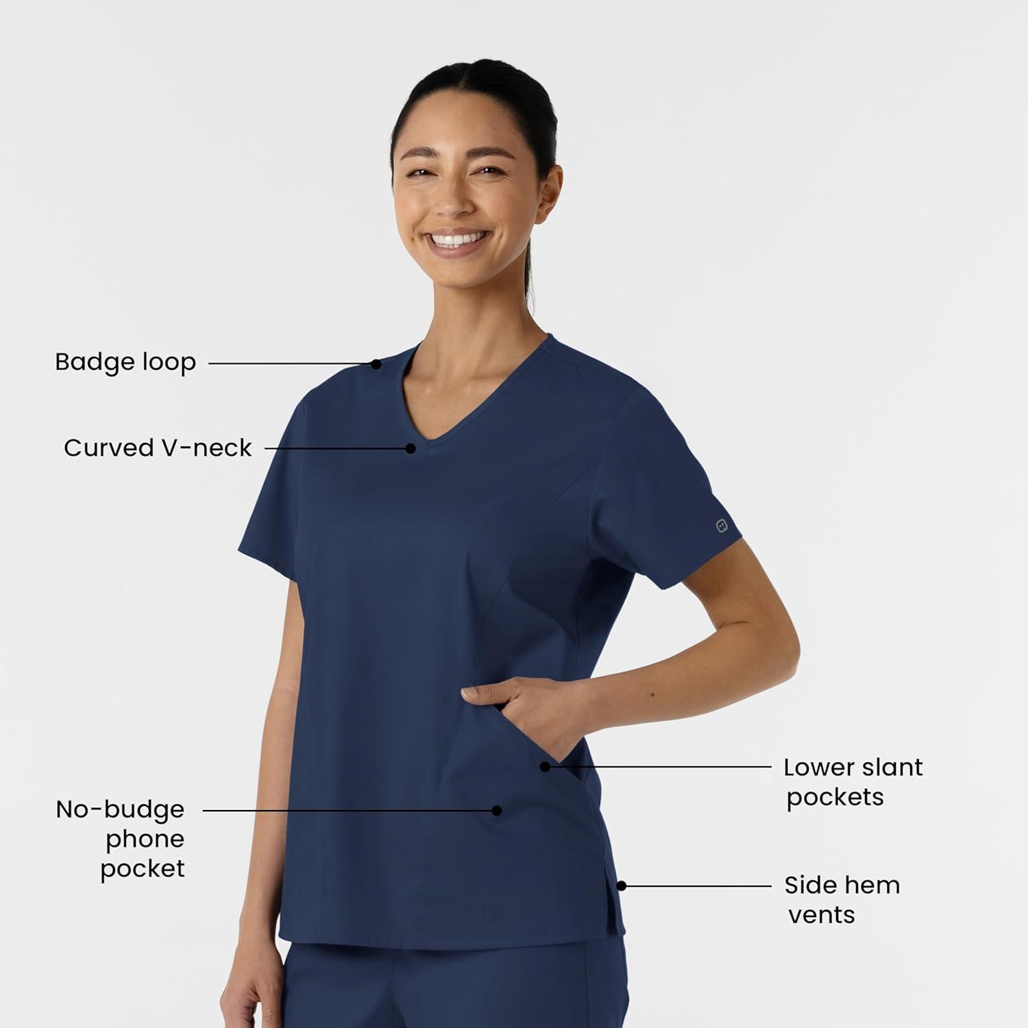 imageWINK Womens Scrub TopNavy