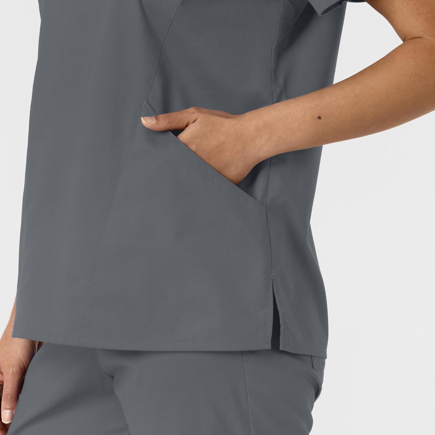 imageWINK Womens Scrub TopPewter