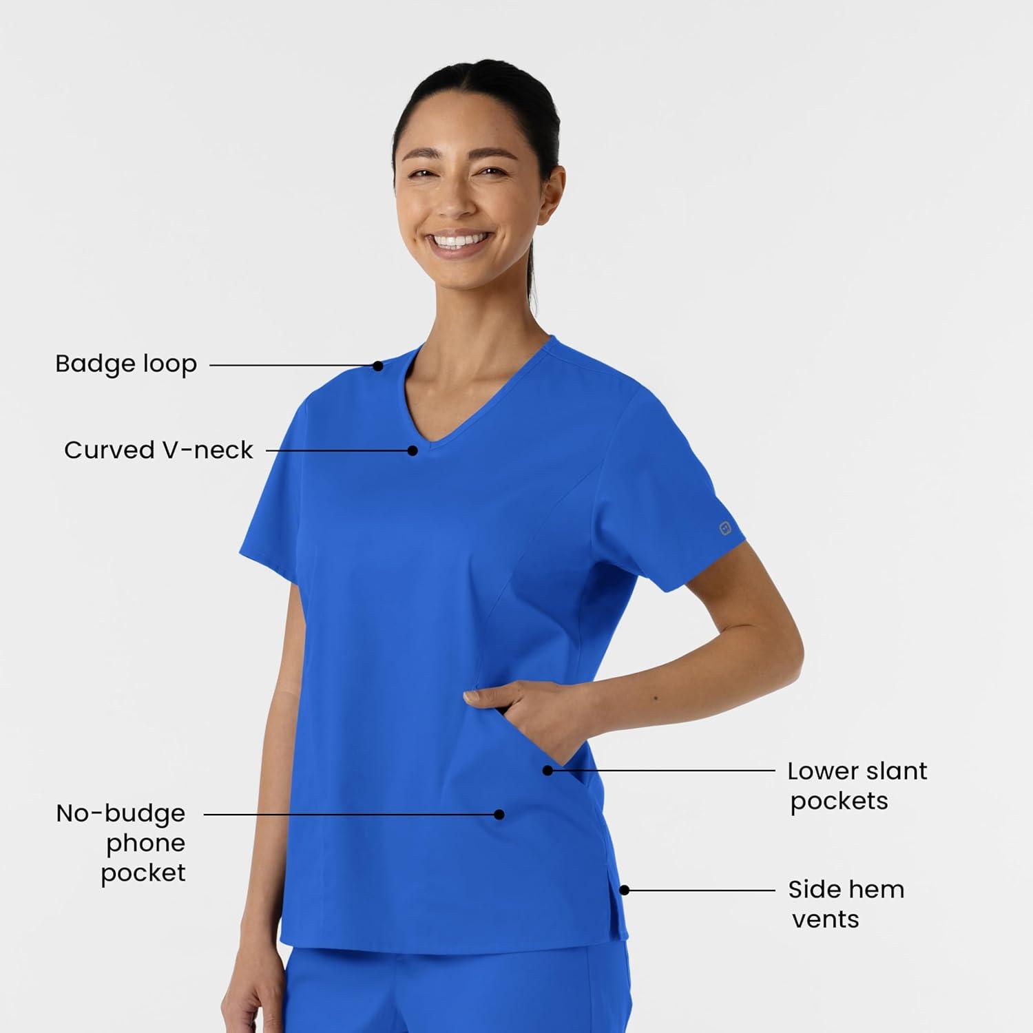 imageWINK Womens Scrub TopRoyal