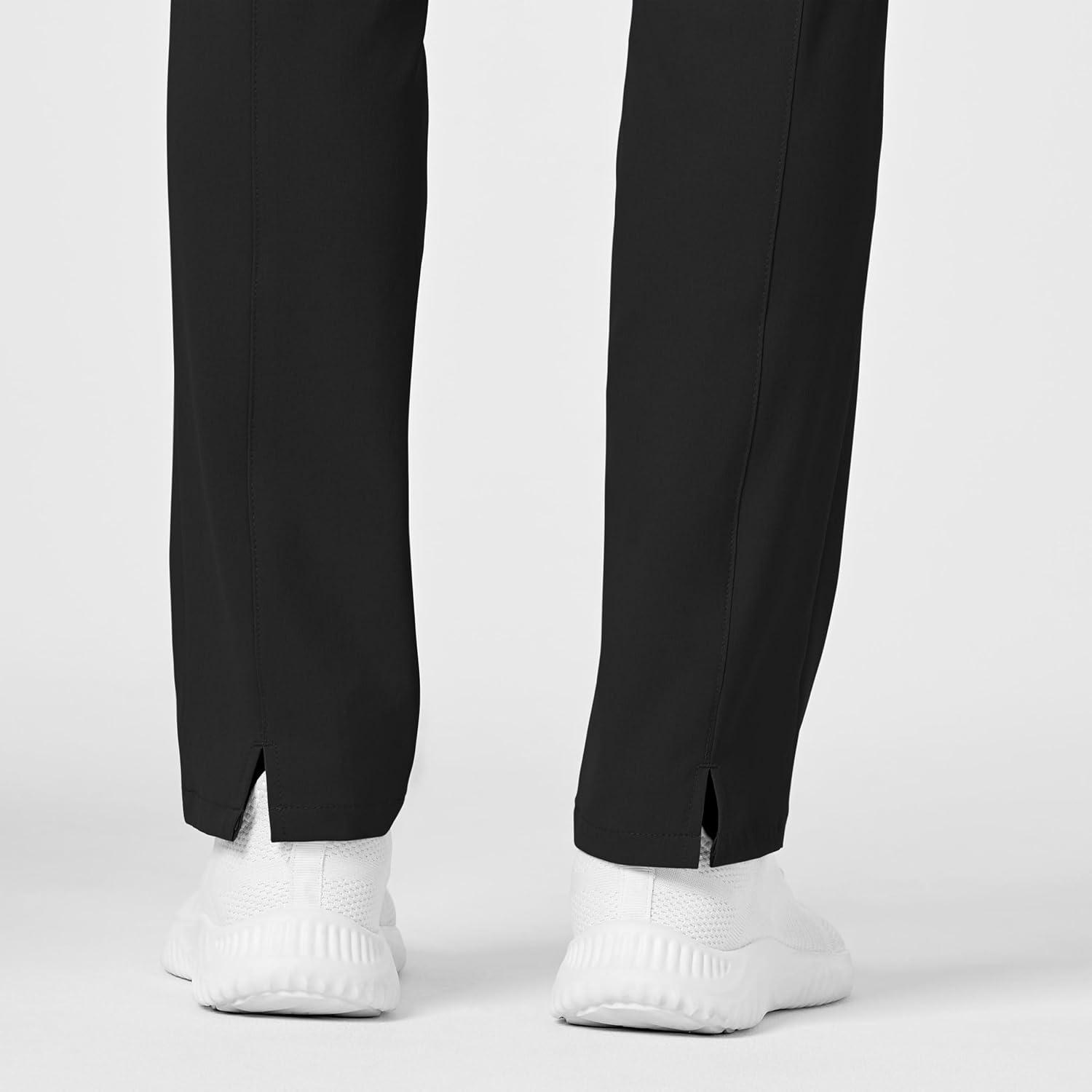 imageWink Scrubs for Women Renew HighWaist SlimLeg Pants with Drawstring and 5 PocketsBlack
