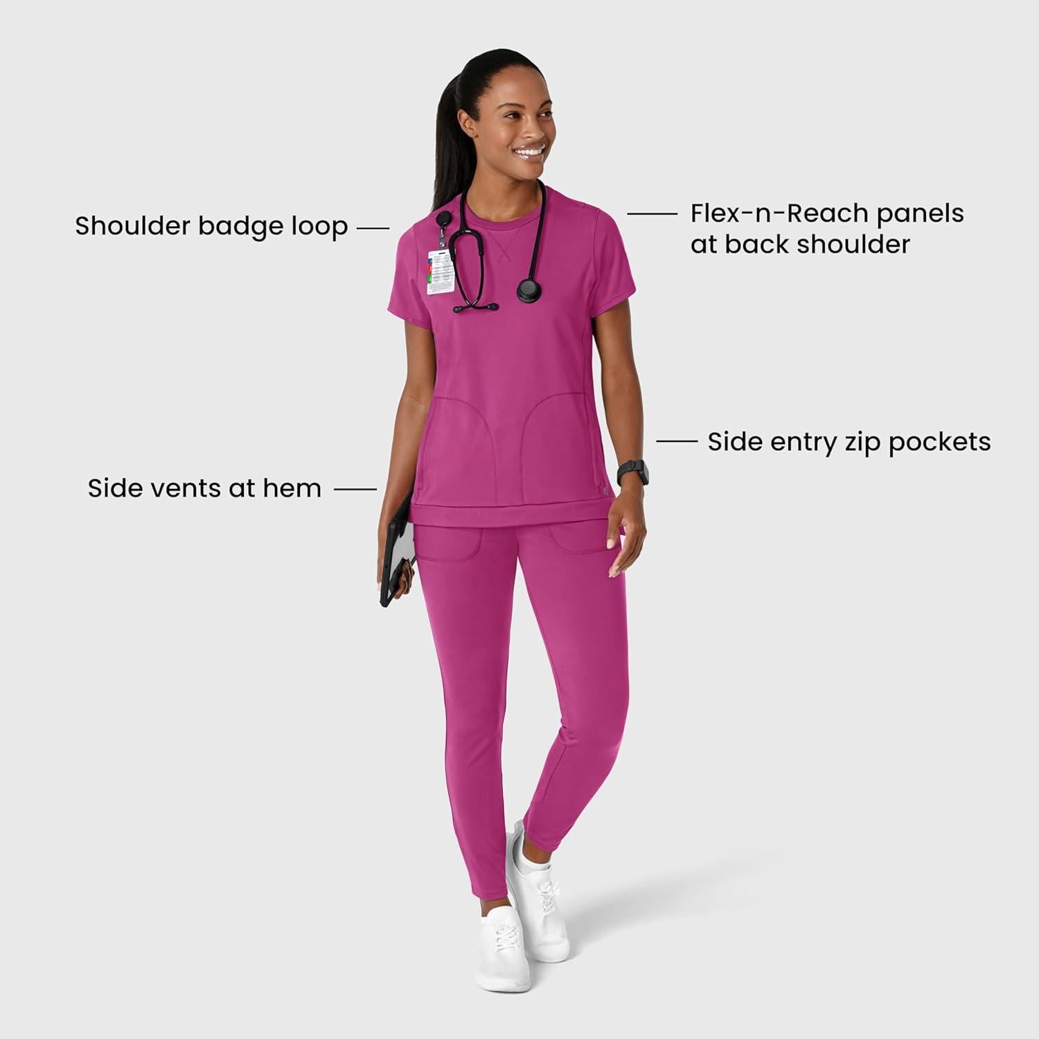 imageWink Womens Scrub TopRaspberry