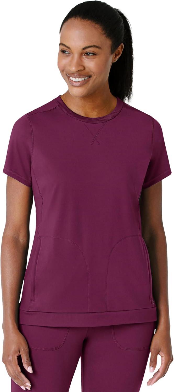 imageWink Womens Scrub TopWine