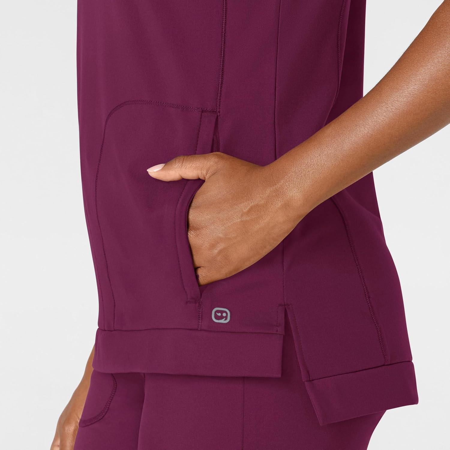 imageWink Womens Scrub TopWine