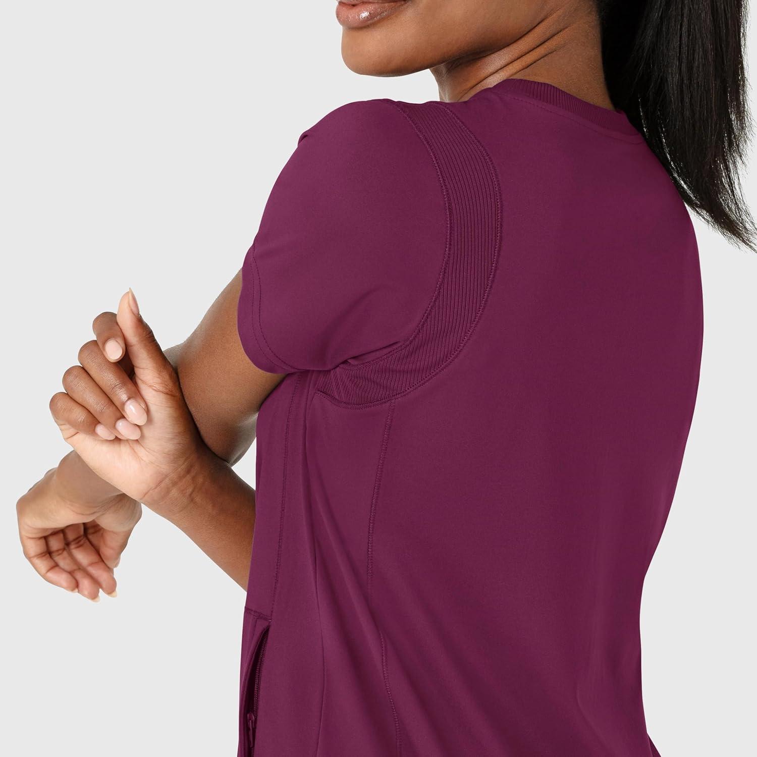 imageWink Womens Scrub TopWine