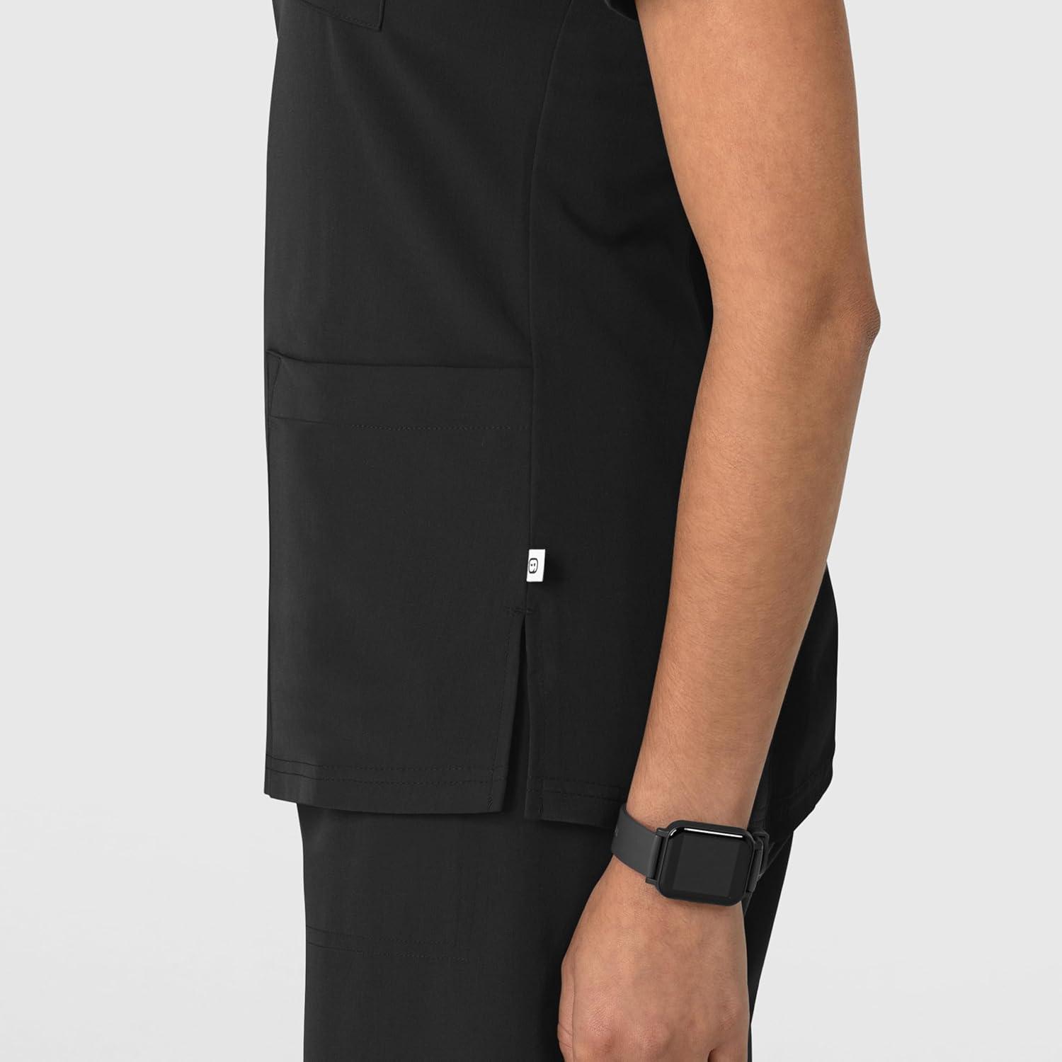 imageWink Womens Womens FlexnReach VNeck Scrub TopBlack