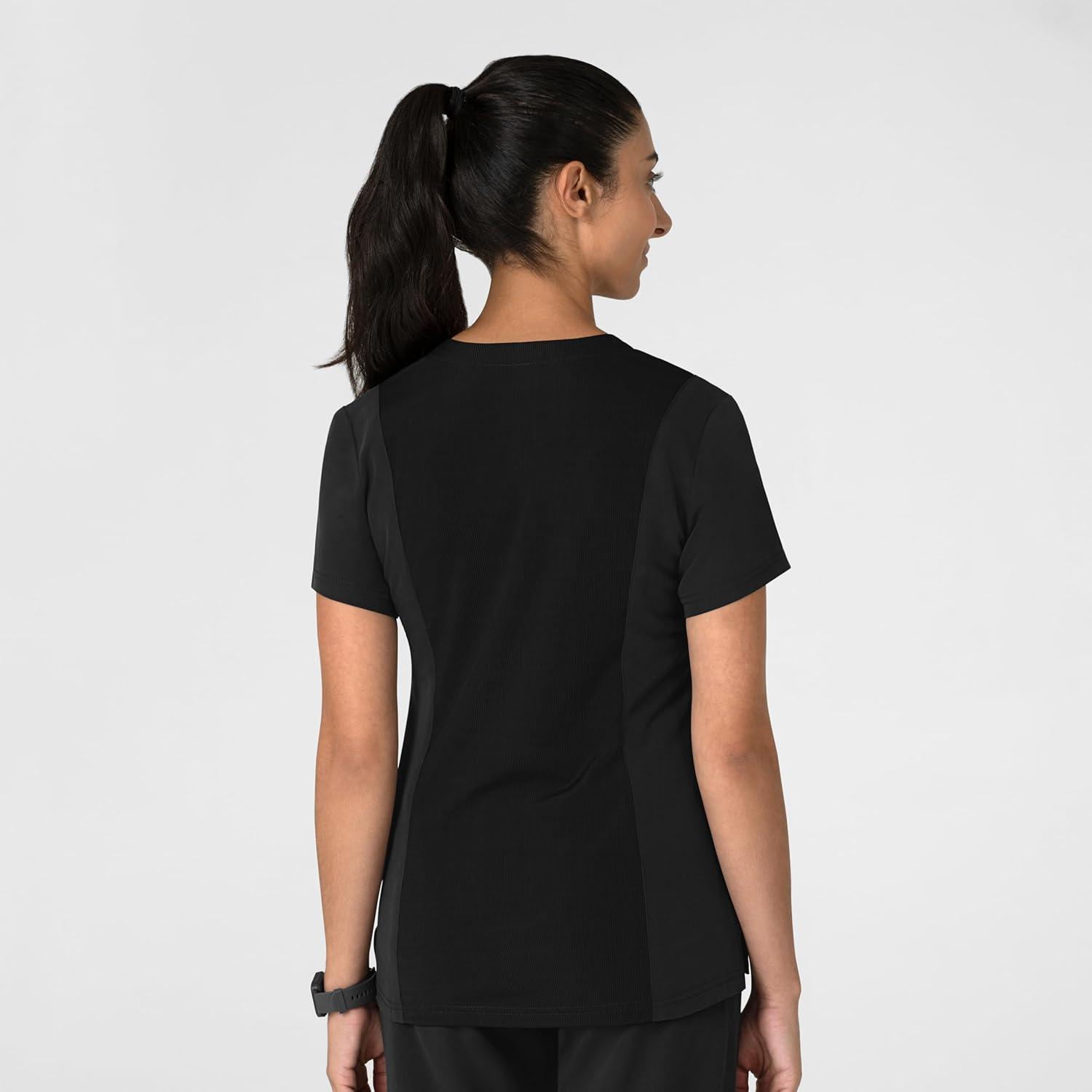 imageWink Womens Womens FlexnReach VNeck Scrub TopBlack
