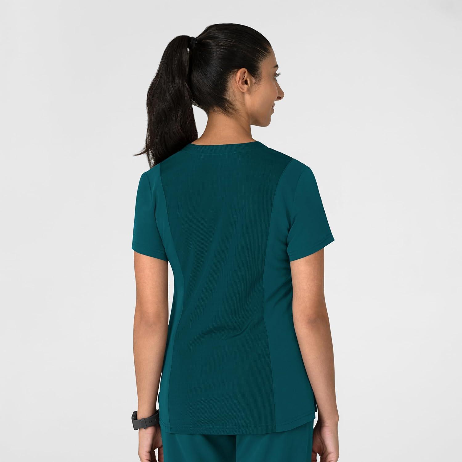 imageWink Womens Womens FlexnReach VNeck Scrub TopCaribbean