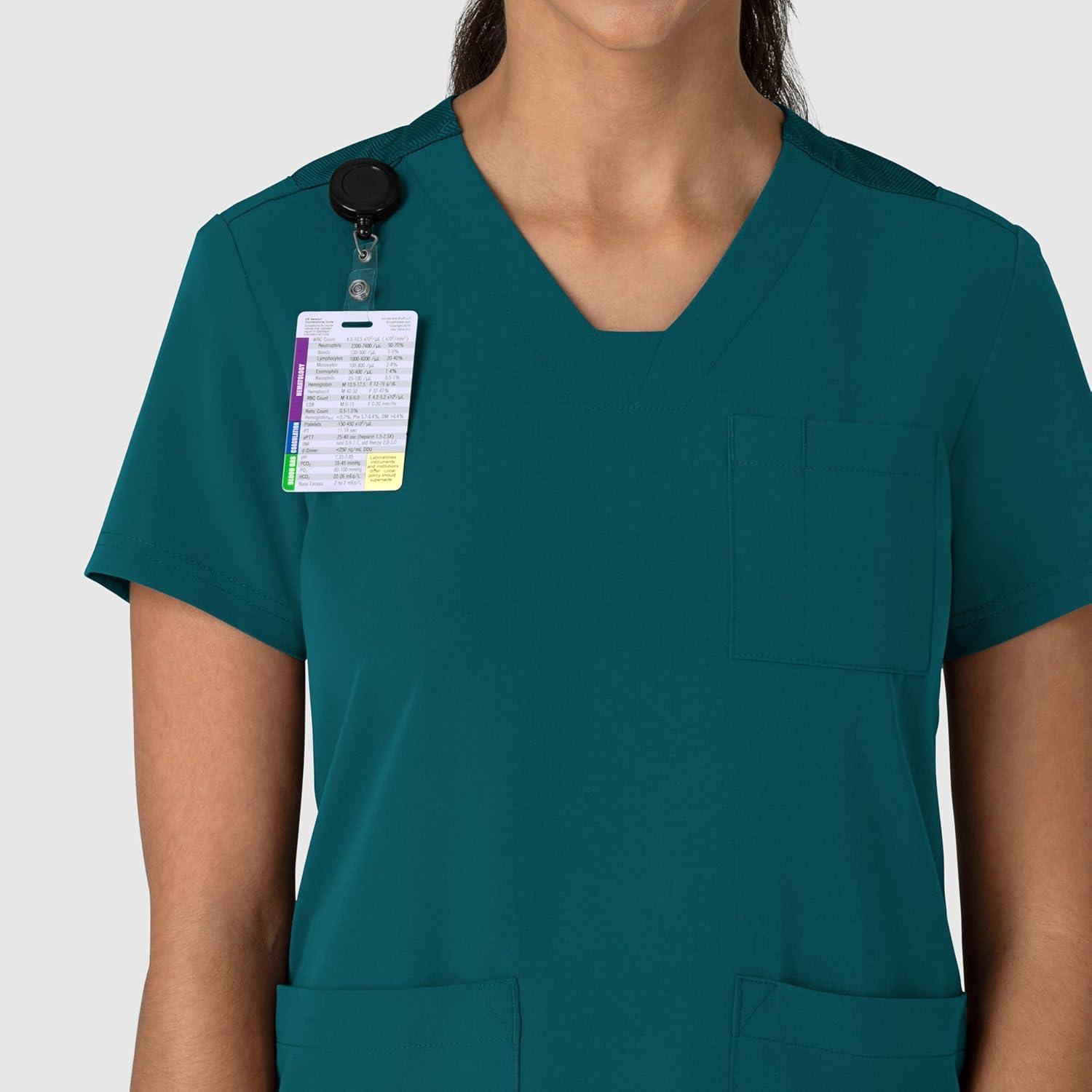 imageWink Womens Womens FlexnReach VNeck Scrub TopCaribbean