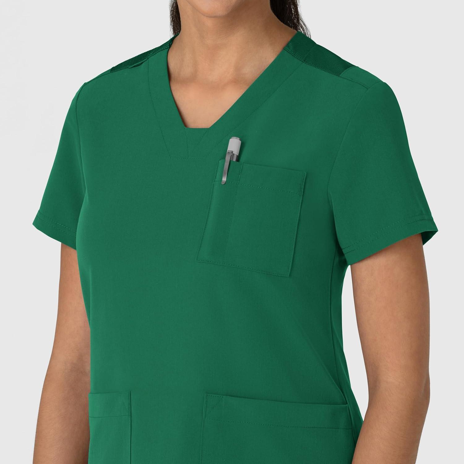 imageWink Womens Womens FlexnReach VNeck Scrub TopHunter