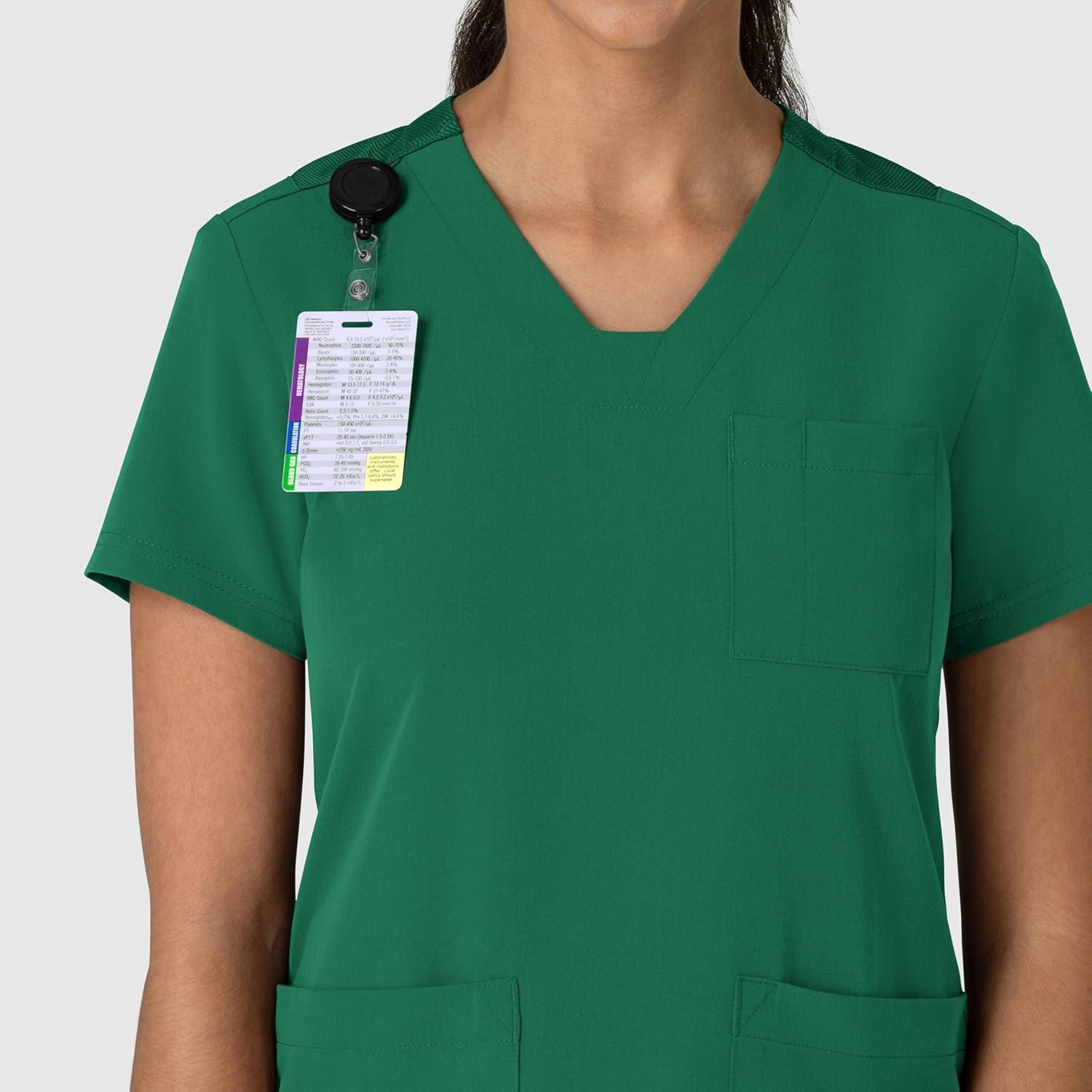 imageWink Womens Womens FlexnReach VNeck Scrub TopHunter