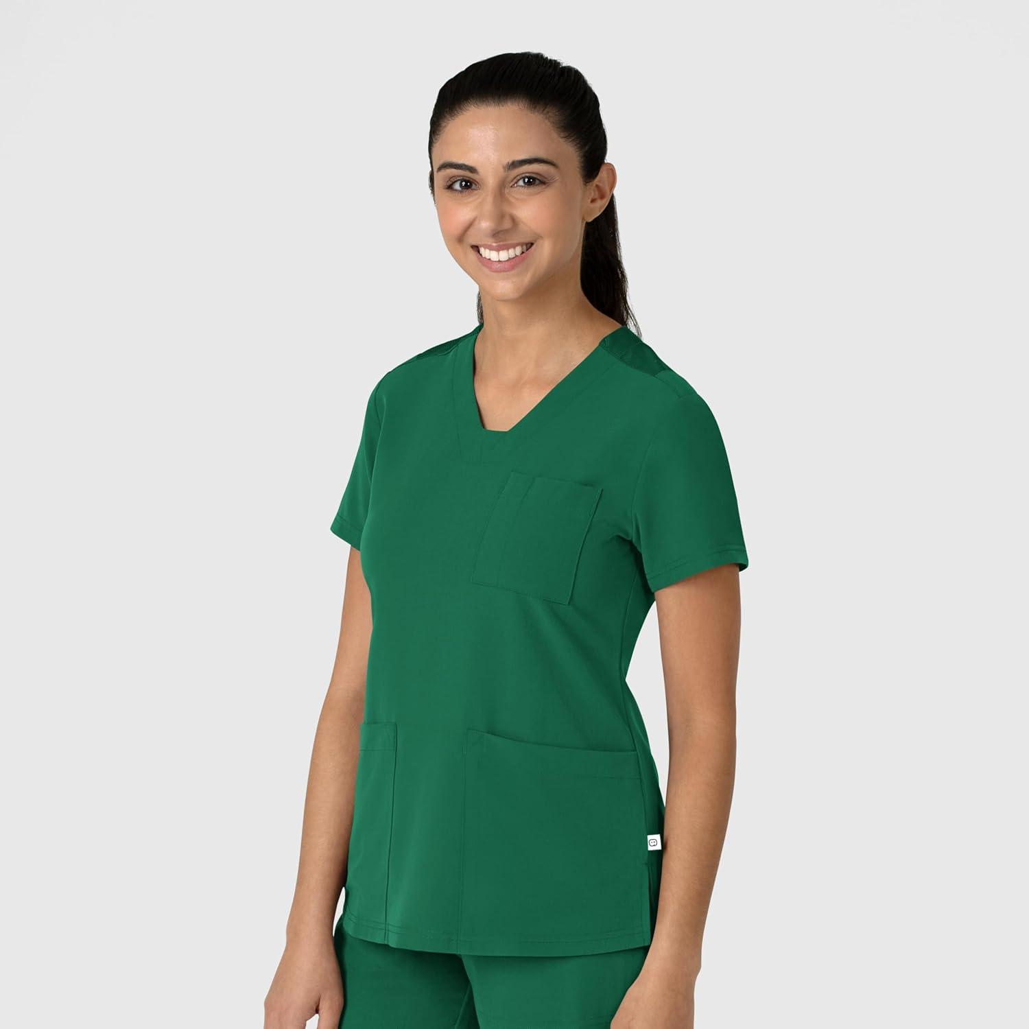 imageWink Womens Womens FlexnReach VNeck Scrub TopHunter