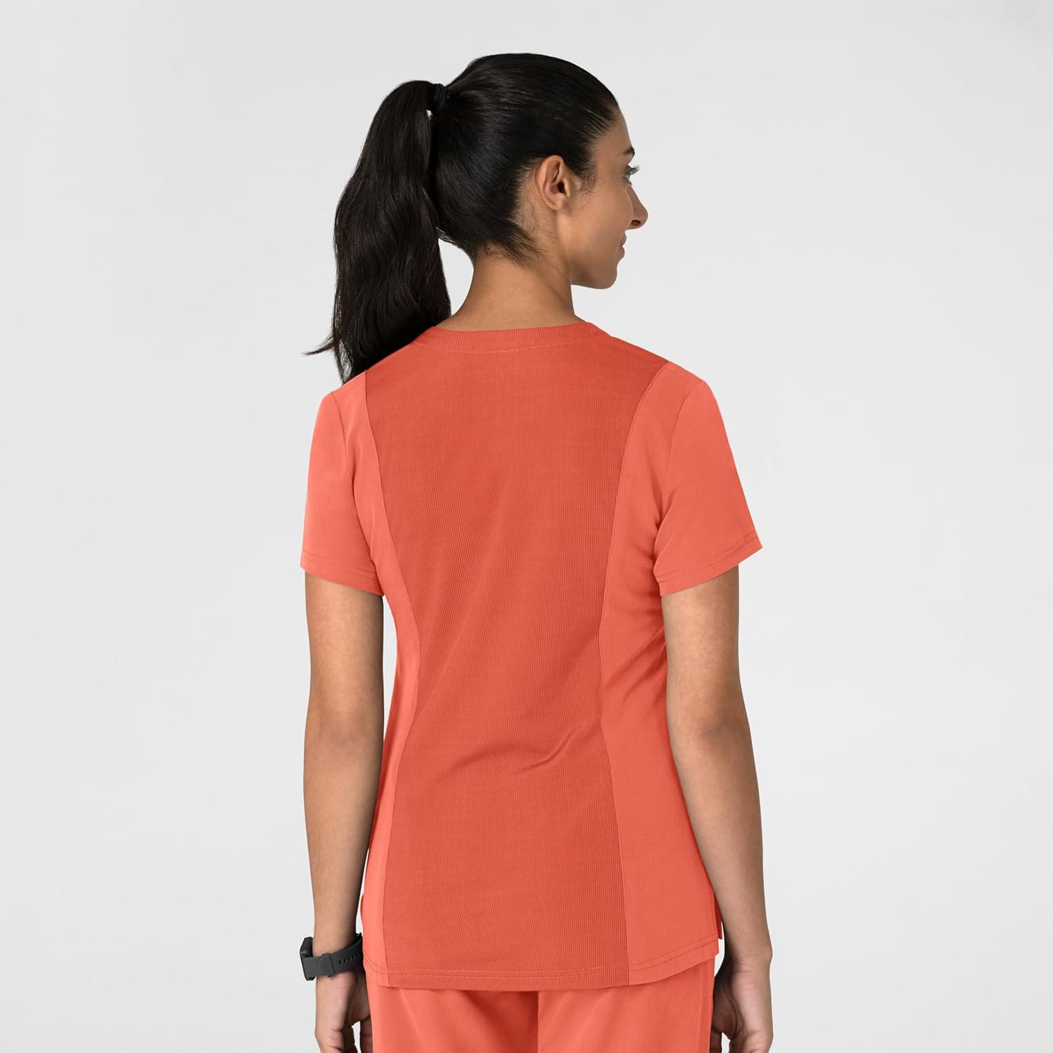 imageWink Womens Womens FlexnReach VNeck Scrub TopSugar Coral