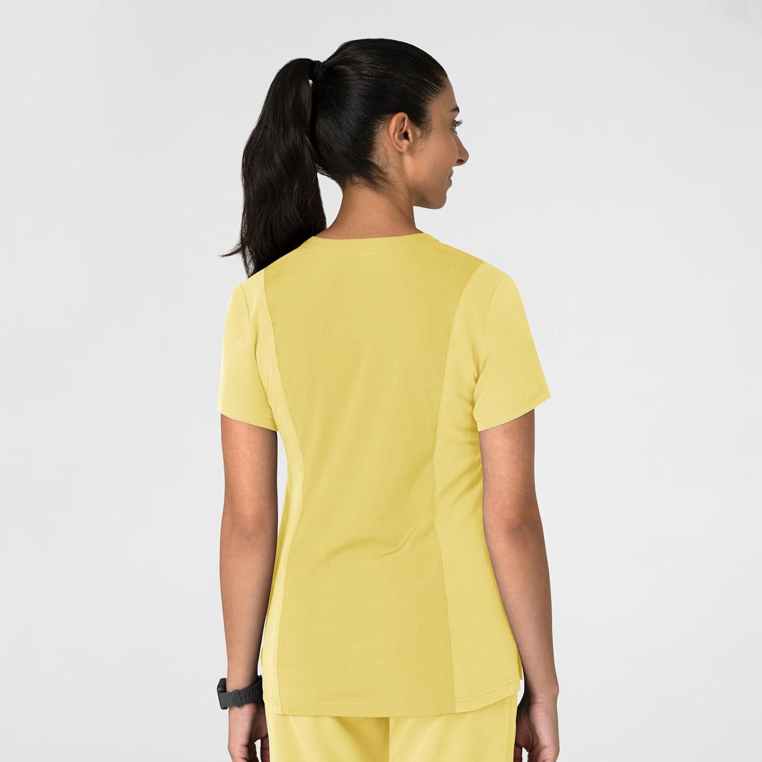 imageWink Womens Womens FlexnReach VNeck Scrub TopSunshine Yellow