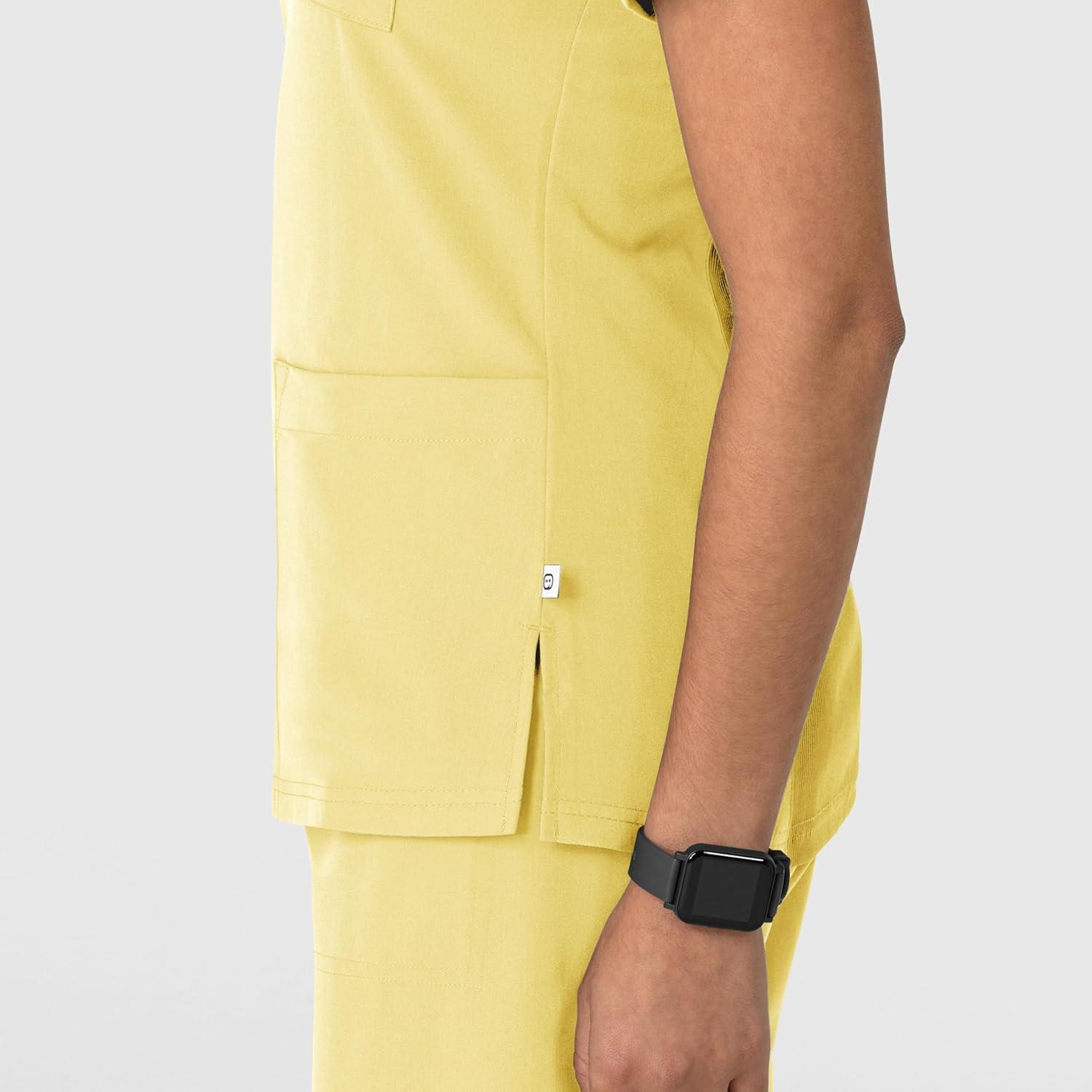 imageWink Womens Womens FlexnReach VNeck Scrub TopSunshine Yellow
