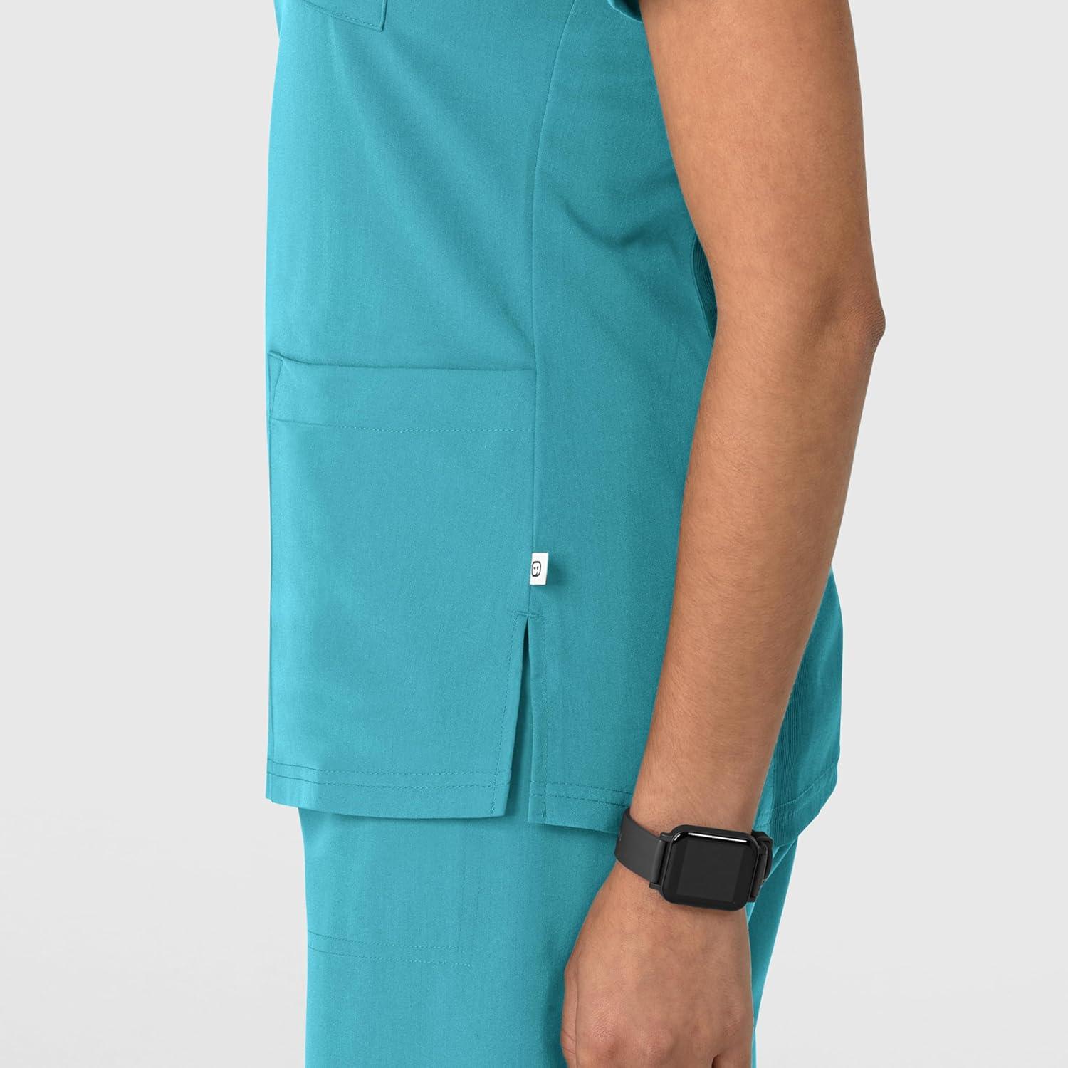 imageWink Womens Womens FlexnReach VNeck Scrub TopTeal Blue