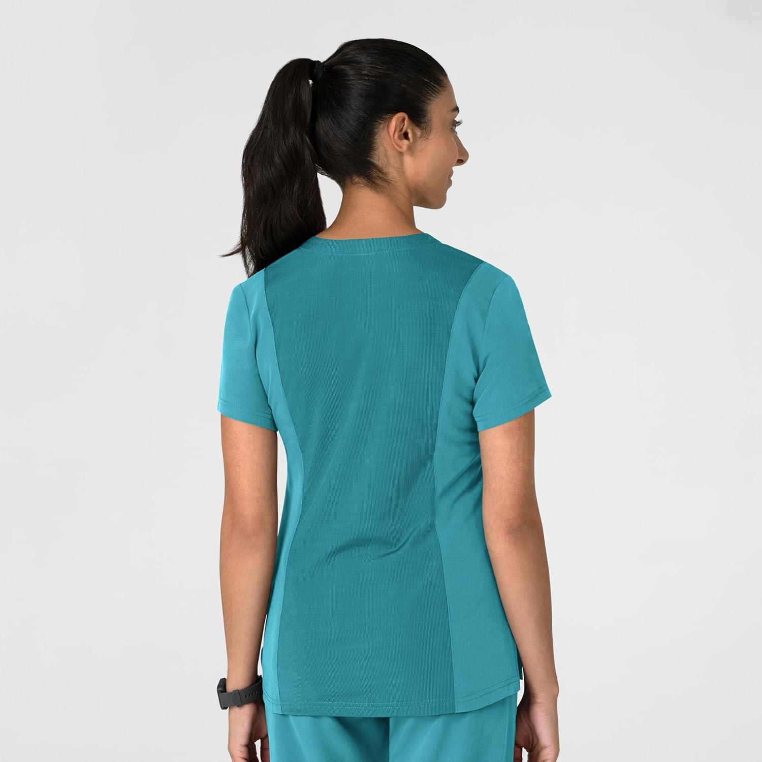 imageWink Womens Womens FlexnReach VNeck Scrub TopTeal Blue