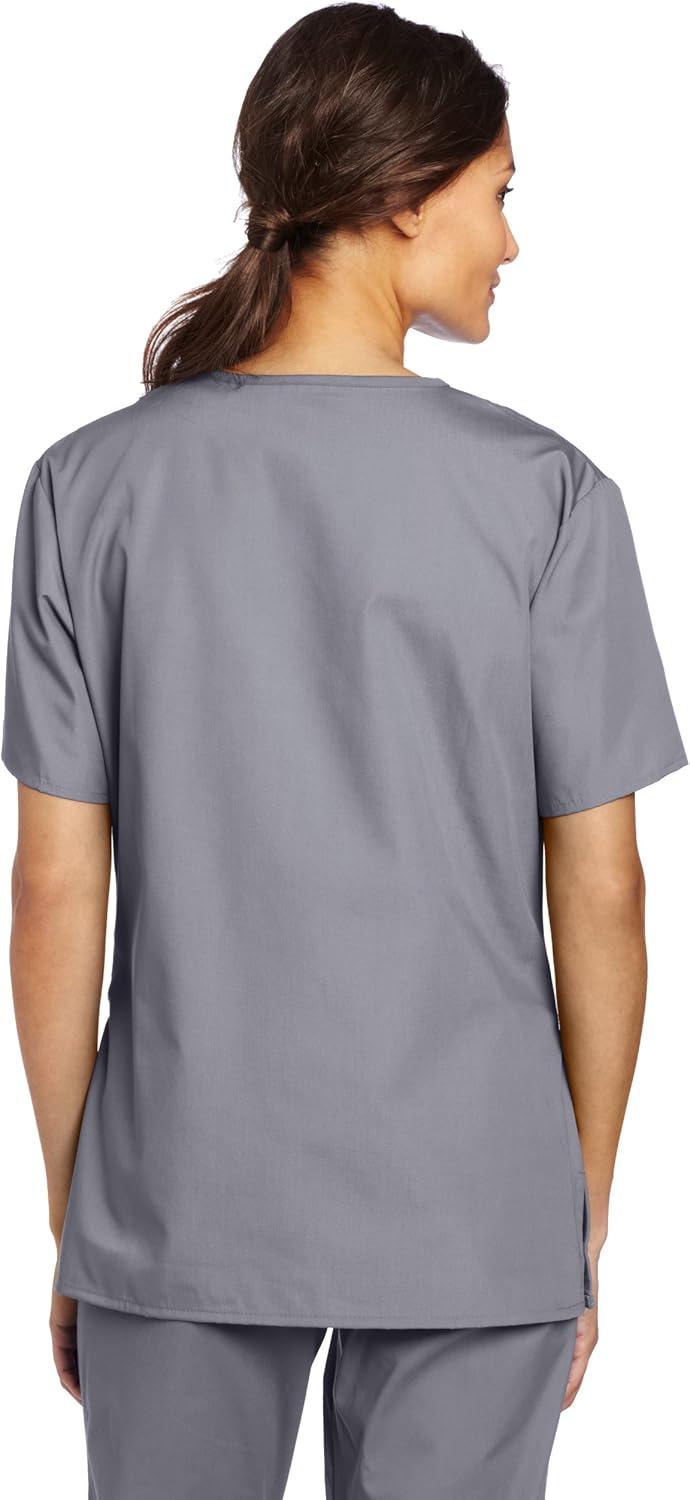 imageWonderWink womens Origins Bravo VNeck Top Pewter XSmall