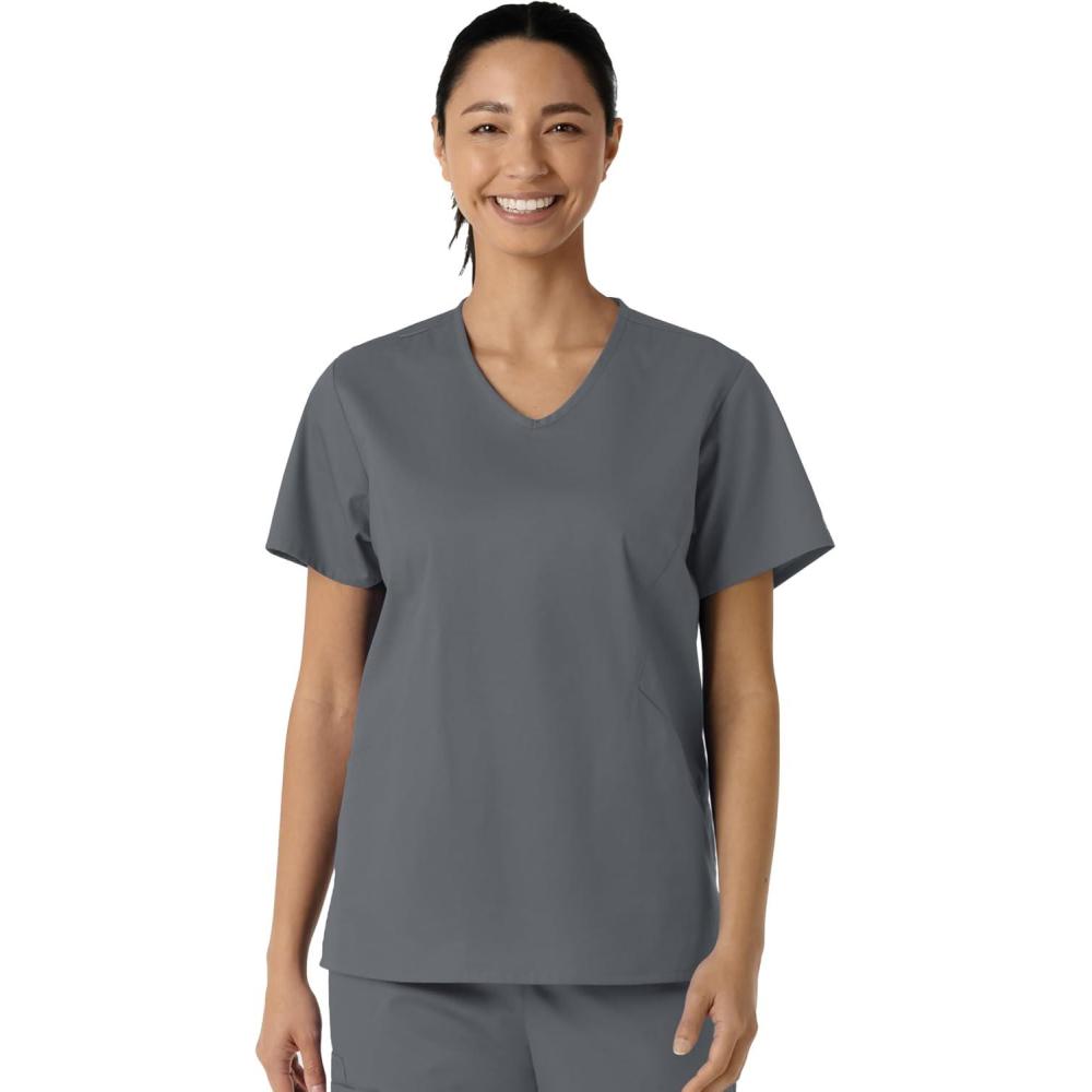 imageWINK Womens Scrub TopPewter