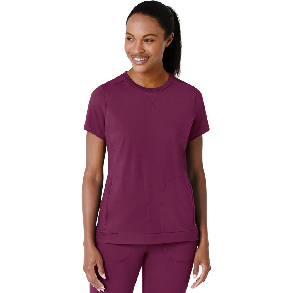 imageWink Womens Scrub TopWine
