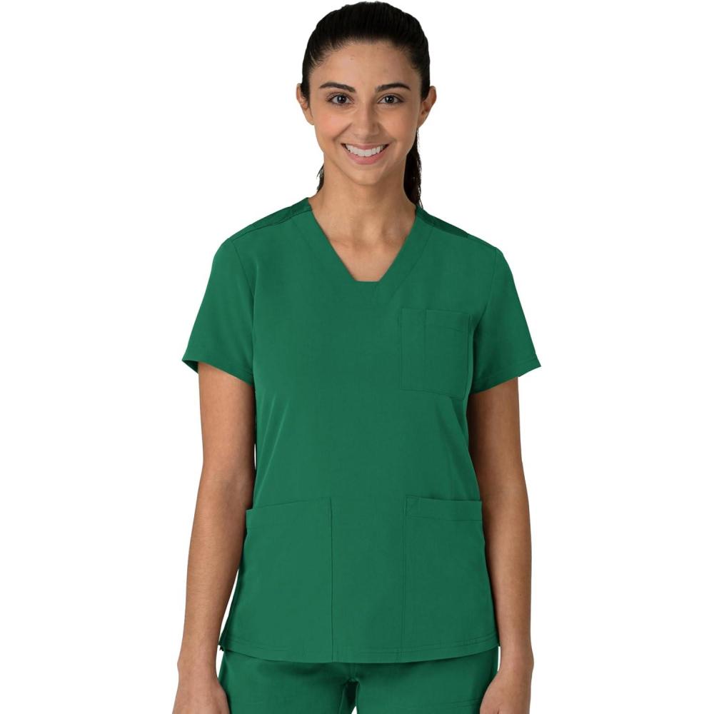 imageWink Womens Womens FlexnReach VNeck Scrub TopHunter