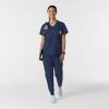 WINK Womens Scrub Top(Navy)