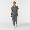 WINK Womens Scrub Top(Pewter)