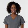 Wink NURTUR Scrubs for Women, V-Neck Scrub Top – Pewter, XL