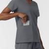 Wink NURTUR Scrubs for Women, V-Neck Scrub Top – Pewter, XL