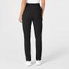 Wink Scrubs for Women, Renew, High-Waist Slim-Leg Pants with Drawstring and 5 Pockets(Black)