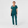 Wink Scrubs for Women, Renew, High-Waist Slim-Leg Pants with Drawstring and 5 Pockets(Caribbean Blue)